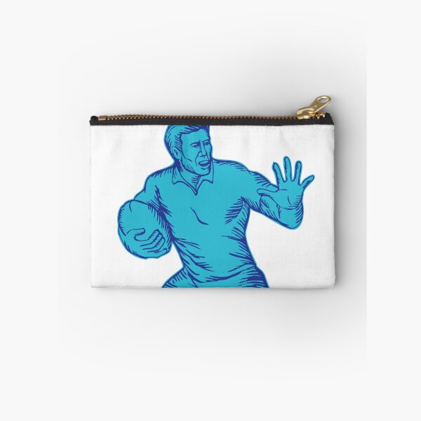 Item preview, Rugby Player Running Fending Etching designed and sold by patrimonio.