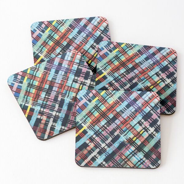 Item preview, Colourful Checkered Fabric Pattern designed and sold by AgathaZolastore.