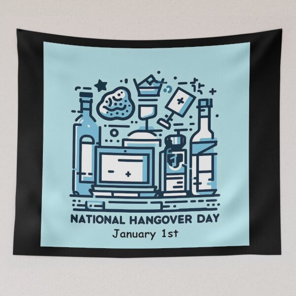 Item preview, Jan 1st - National Hangover Day designed and sold by CrankyOldDude.