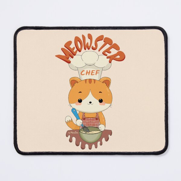 Item preview, Super Cute Cat Chef Illustration with a Master Joke designed and sold by byMariZen.