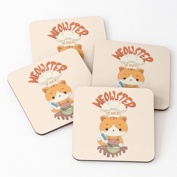 Item preview, Super Cute Cat Chef Illustration with a Master Joke designed and sold by byMariZen.