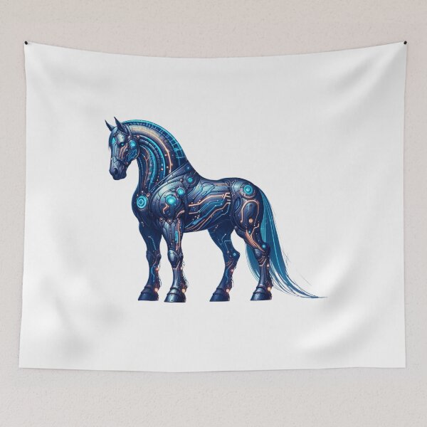 Item preview, Neon Gallop - Cyber Horse designed and sold by MrAI-Store.