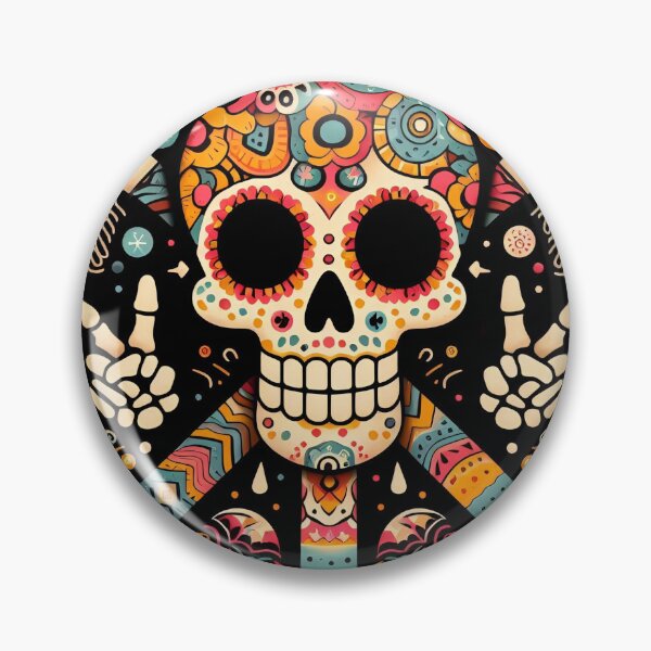 Artikelvorschau, Totenkopf-Friedenszeichen entworfen und verkauft von CandyMS.