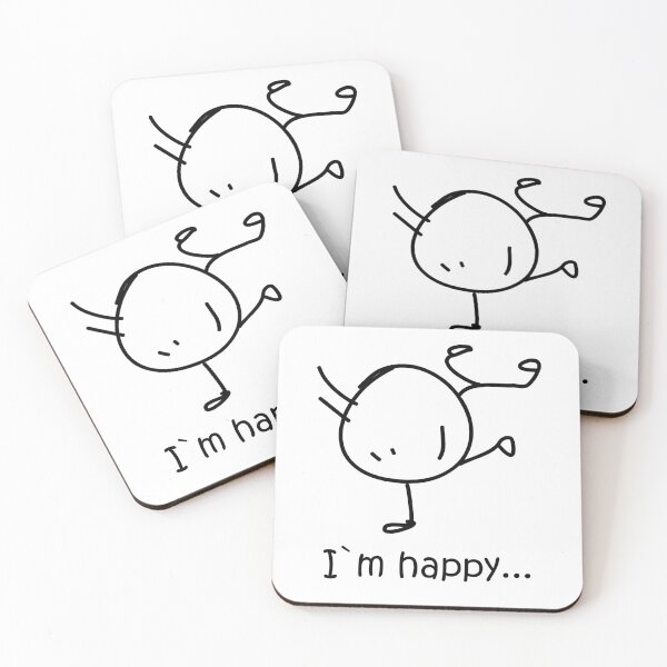 Item preview, I`m happy Doodle characteк designed and sold by InstaCreatives.