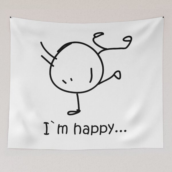 Item preview, I`m happy Doodle characteк designed and sold by InstaCreatives.
