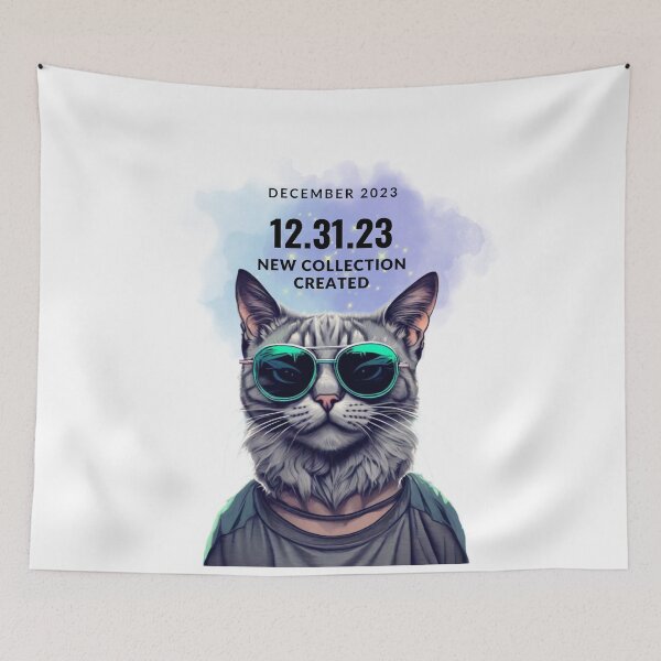 Item preview, Cool Cat December 2023  designed and sold by ALITTLETOWN.