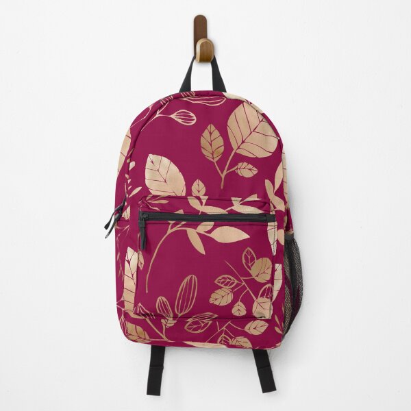 Item preview, Gold Leaves Red Background designed and sold by Jeallan Designs.