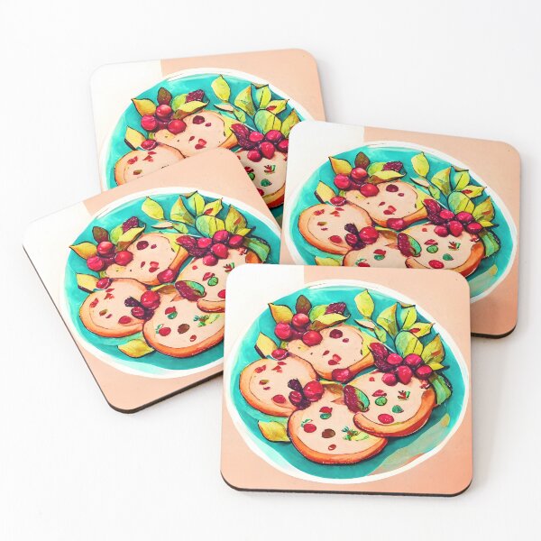 Aperçu de l'œuvre Biscuits aux canneberges de joyeux Thanksgiving d'automne créée et vendue par Lannanun.