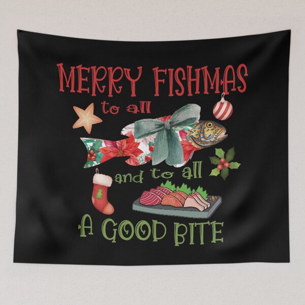 Item preview, Merry fishmas to all and to all a good bite  designed and sold by Colorfulman.