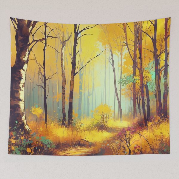 Item preview, Golden Grove: A Kaleidoscope of Nature's Palette designed and sold by WhimsyRealm.