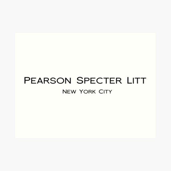 PEARSON SPECTER LITT - SUITS - HARVEY SPECTER Art Print