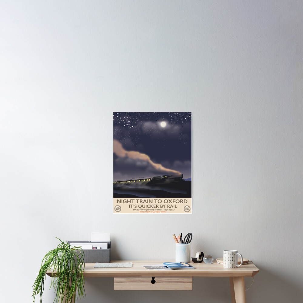 Night train to Oxford Poster