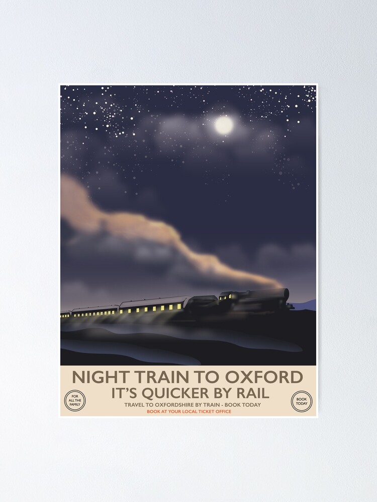 Alternate view of Night train to Oxford Poster