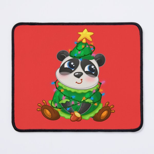 Item preview, A panda in a Christmas tree costume designed and sold by Folomkina-store.
