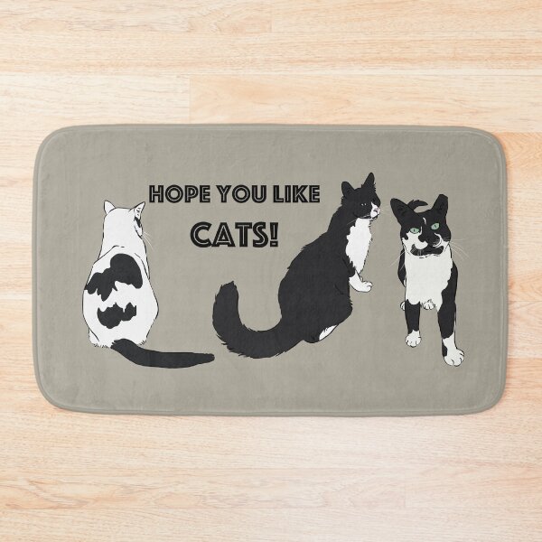 Item preview, Hope You Like Cats (Black and White) designed and sold by UrsulaRodgers.