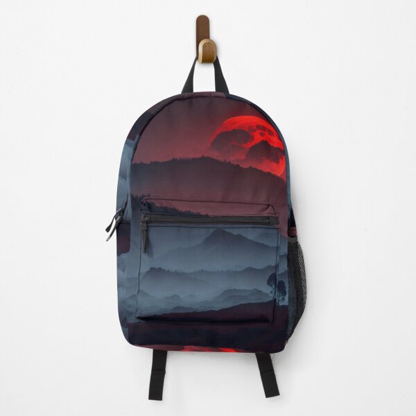 Item preview, Mysterious illumination of the red moon landscape designed and sold by M-Y-A-R-T-.