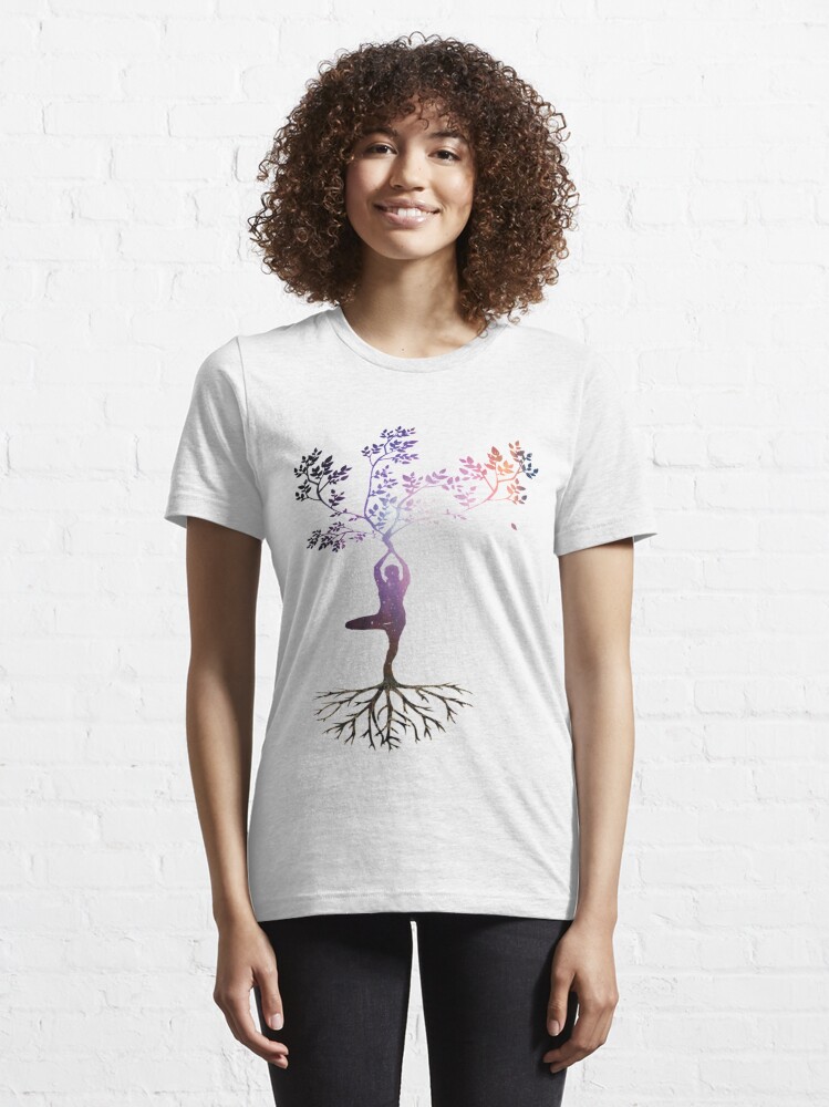 1.Buy Yoga Tree Pose T-shirt|Women's Yoga T-shirts by Out of Order