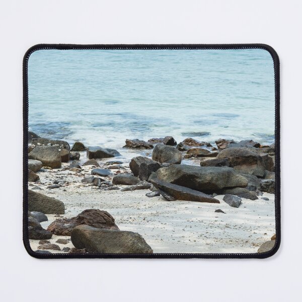 Item preview, Sandy Beach with Rocks in Shade of Trees designed and sold by 2424studio.