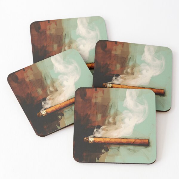 Item preview, Cigar Aficionado's Reverie- An Artistic Ode to the Slow Burn Indulgence of Elegant Smoke designed and sold by OlfactoART Studio.