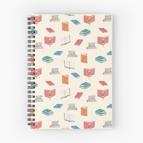 Item preview, Bookworm pattern on cream background designed and sold by CamilleCastanet.