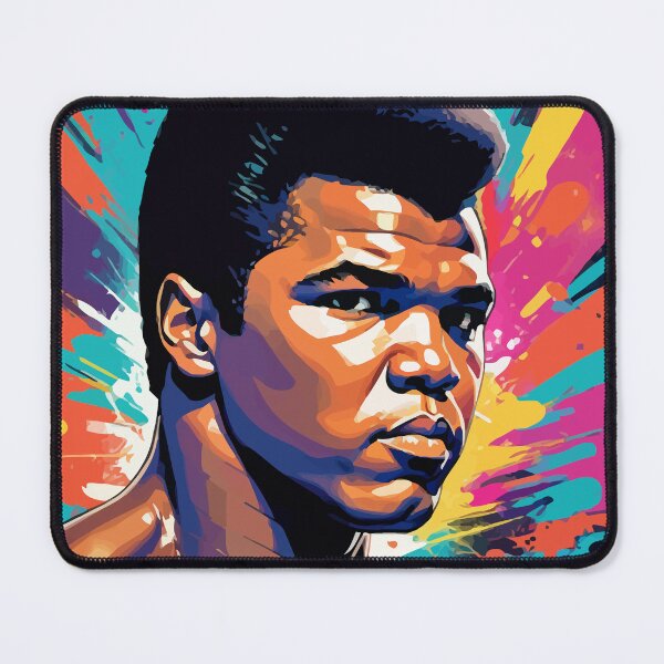 Item preview, Digital portrait inspired by Mohammed Clay on pop art background designed and sold by clon-dot-net.