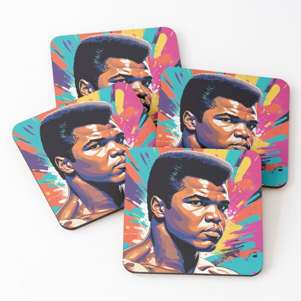 Item preview, Digital portrait inspired by Mohammed Clay on pop art background designed and sold by clon-dot-net.
