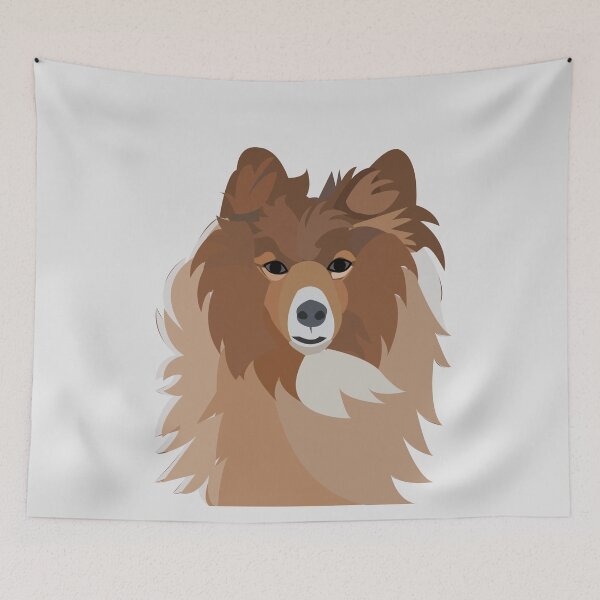 Item preview, Cute Sheltie Dog Art designed and sold by Nisha Prabhu.