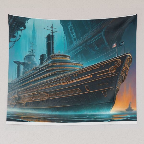 Item preview, Dieselpunk Ship Puzzle designed and sold by ARubyMoon.
