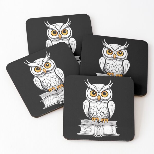 Item preview, Owl standing on books designed and sold by twisted-dot.
