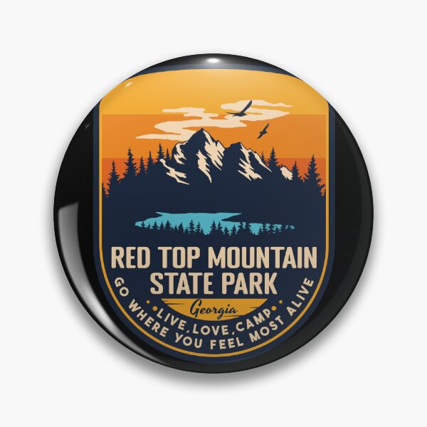Item preview, Red Top Mountain State Park Georgia GA Badge Forest and Wilderness  designed and sold by mountainfad.