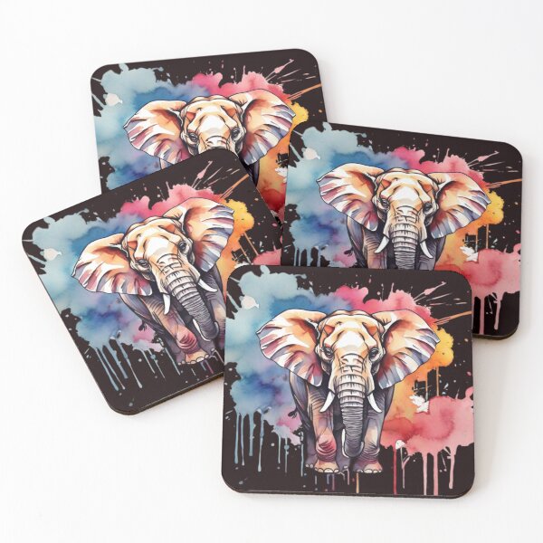 Item preview, Powerful Colorful Elephant designed and sold by vuslatmedia.