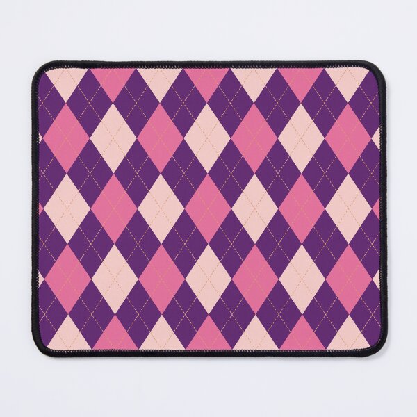 Item preview, Preppy aesthetics argyle style pattern purple pink designed and sold by Colorblizz.