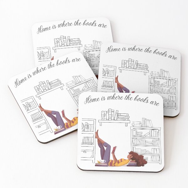 Item preview, Home Is Where The Books Are designed and sold by DebbieDoesBooks.