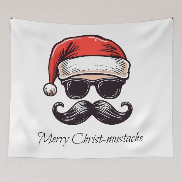 Item preview, Mustache Merriment: Merry Christ-mustache designed and sold by HeadTurningArt.