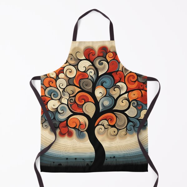 Item preview, abstract optical art colorful tree print, op art designed and sold by dcrc.