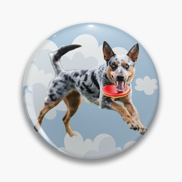 Item preview, Blue merle dog catch the frisbee in the sky  designed and sold by GoodyPaws.