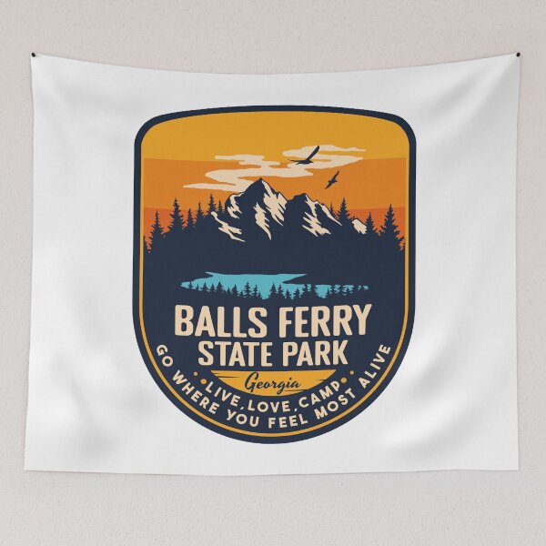 Item preview, Balls Ferry State Park Georgia GA Badge Forest and Wilderness  designed and sold by mountainfad.