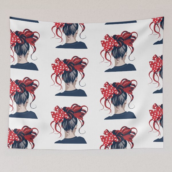 Item preview, Girl with Red Bowknot designed and sold by Anastasiia Yurevych.