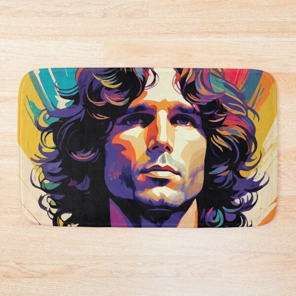 Item preview, Psychedelic digital portrait inspired by Djim Morison on pop art background designed and sold by clon-dot-net.