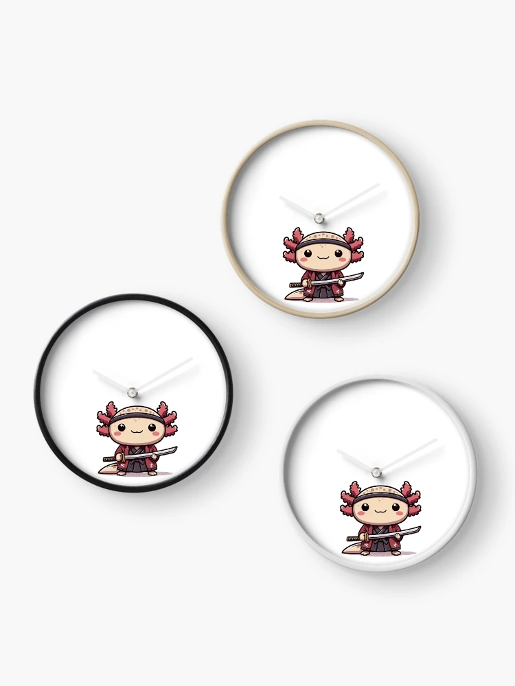 Thumbnail 3 of 4, Clock, Axolotl Sensei designed and sold by QuickSticker.