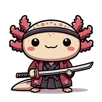 Artwork thumbnail, Axolotl Sensei by QuickSticker
