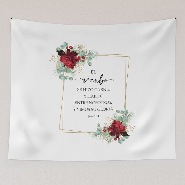 Item preview, Juan 1 14, spanish bible verse, el verbo se hizo carne designed and sold by latiendadearyam.