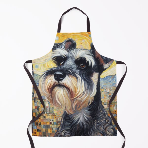 Item preview, Post Impressionist Art Schnauzer designed and sold by barksandsqueaks.