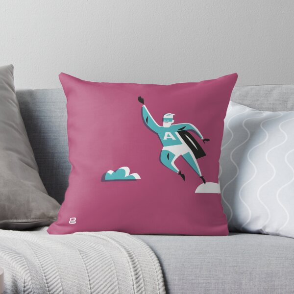 Super A (m) Throw Pillow