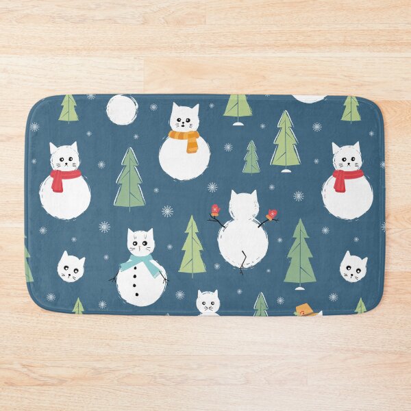 Item preview, Snowcats seamless pattern designed and sold by Avisnanna.