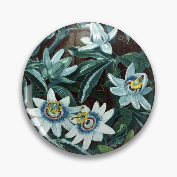 Item preview, Blue Passion Flower 1799 Robert John Thornton designed and sold by RocketshipRetro.
