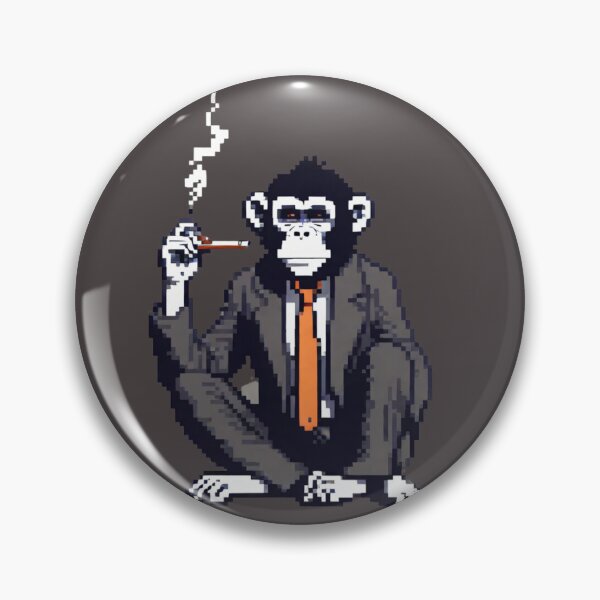 Item preview, monkey pixelart designed and sold by HATIM Belamin.