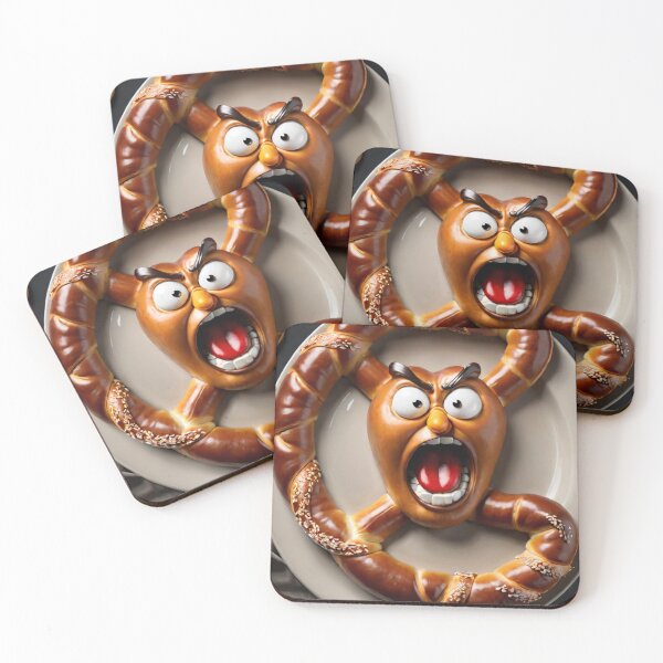 Item preview, Angry Food Series - Angry Salty Pretzel - Funny Mad Angry Food  designed and sold by Butler in the Home.