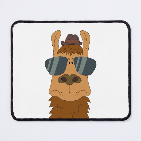 Artikelvorschau, Elegantes Lama mit Sonnenbrille und Hut entworfen und verkauft von LudaRu.