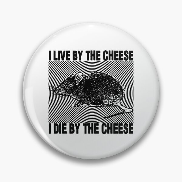 Item preview, I Live By The Cheese Rat designed and sold by VintageMedatsu.